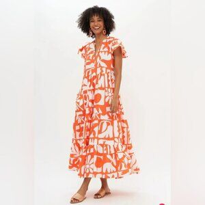 Oliphant Twiggy V-Neck Maxi Dress